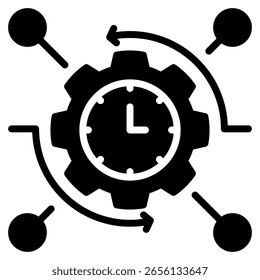 Elemento Ícone De Gerenciamento De Tempo Para Design
