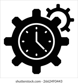 Time Management Icon Element For Design