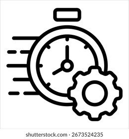 Elemento de icono de administración de tiempo para diseño