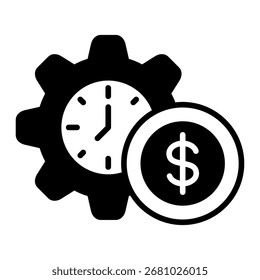 Time Management Icon Element For Design