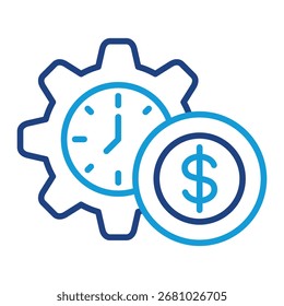 Time Management Icon Element For Design