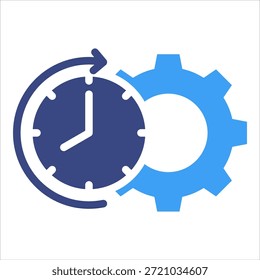 Elemento de icono de administración de tiempo para diseño