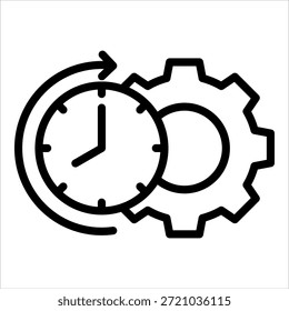 Elemento de icono de administración de tiempo para diseño
