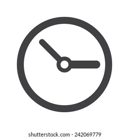 Time management icon, flat design