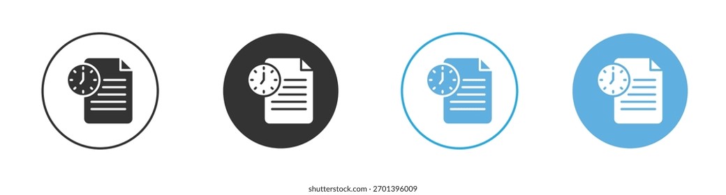 Time management icon. Graphic icon design template