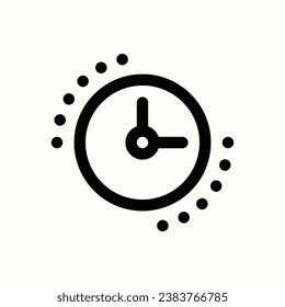 time management icon, isolated icon in light background, perfect for website, blog, logo, graphic design, social media, UI, mobile app