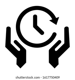 time management icon isolated sign symbol vector illustration - high quality black style vector icons
