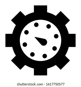time management icon isolated sign symbol vector illustration - high quality black style vector icons
