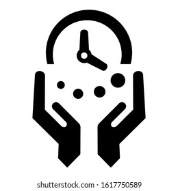 time management icon isolated sign symbol vector illustration - high quality black style vector icons
