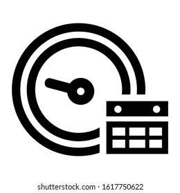time management icon isolated sign symbol vector illustration - high quality black style vector icons
