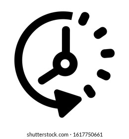 time management icon isolated sign symbol vector illustration - high quality black style vector icons
