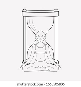 Time management icon line element. Vector illustration of time management icon line isolated on clean background for your web mobile app logo design.
