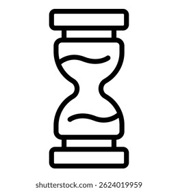Vector de esquema de icono de administración de tiempo. Programa de control. Eficiencia laboral