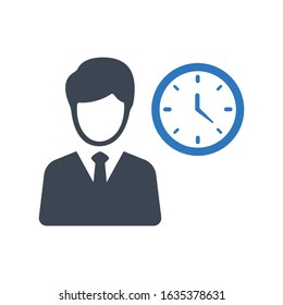 Time management icon, time schedule symbol for your web site , logo, app, UI design