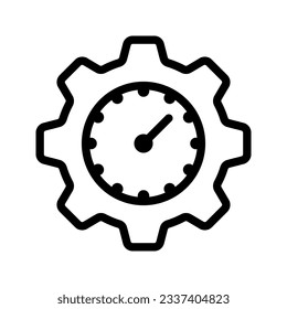 Icono de Administración de horas. inicio de sesión para concepto móvil y diseño web. ilustración vectorial