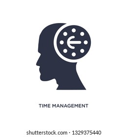 time management icon. Simple element illustration from brain process concept. time management editable symbol design on white background. Can be use for web and mobile.