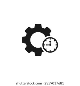 Time management icon or Time management symbol vector. Best Time management icon for mobile apps, websites, Time management design element, and many more.
