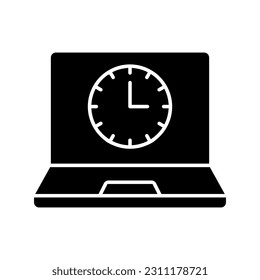 Time management icon vector. deadline illustration sign. timeline symbol or logo.