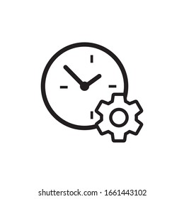 Time Management Icon, Vector Design