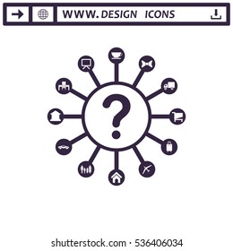 Time Management Icon Vector flat design style