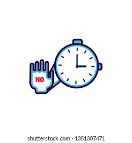 Time management icon vector illustration