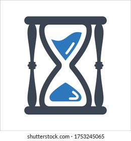 Time management icon (vector illustration)