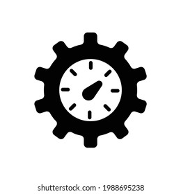 Icono de administración de tiempo. Icono de administración de tiempo en ilustración vectorial.