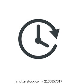 Time management icon, vector illustration