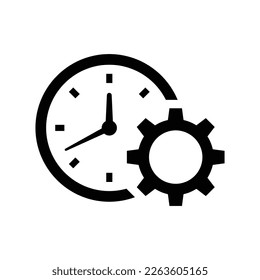 Icono de Administración de horas. Ilustración vectorial.