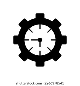Zeitmanagement-Symbol, Zeitvektorgrafik, Managementgrafik