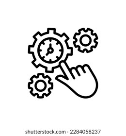 Time Management icon in vector. Illustration