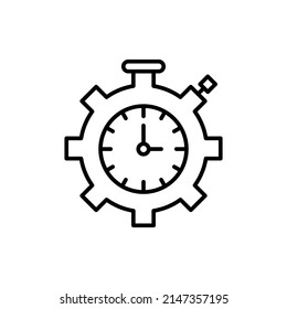 Time Management icon in vector. logotype