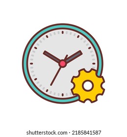 Time Management icon in vector. Logotype