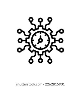 Time Management icon in vector. Logotype