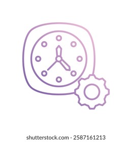 Time Management icon vector stock illustration