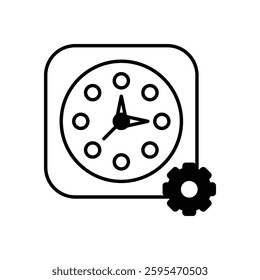 Time Management icon vector stock illustration