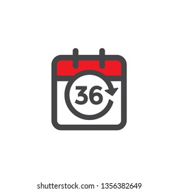 Time Management Icon w Deadline, Hurry, and Punctual Symbolism