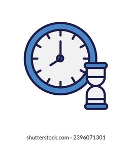 time management icon with white background vector stock illustration