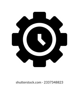 icono de administración de tiempo para tu sitio web, móvil, presentación y diseño de logotipo.