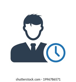 Time management icon.office,time (vector illustration)