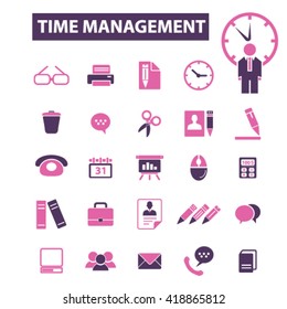 time management icons
