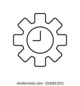 Time management icons  symbol vector elements for infographic web