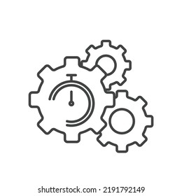 Time management icons  symbol vector elements for infographic web