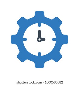 Zeitmanagement-Symbol.Uhrzeit,Uhr (Vektorgrafik)