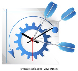 Time Management Illustration - Illustration