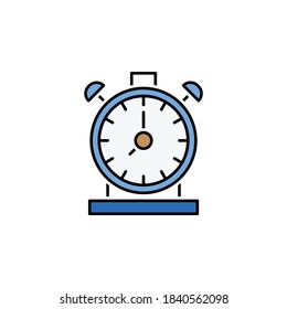 time management line colored icon. Teamwork at the idea. Signs and symbols can be used for web, logo, mobile app, UI, UX