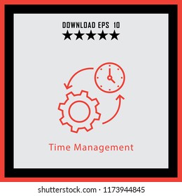 Time Management  line icon