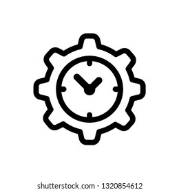 Time management Line Icon