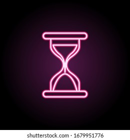 time management line icon on white background