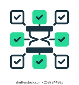 Time Management line icon. Universal creative premium symbol. Vector sign icon logo template. Vector illustration